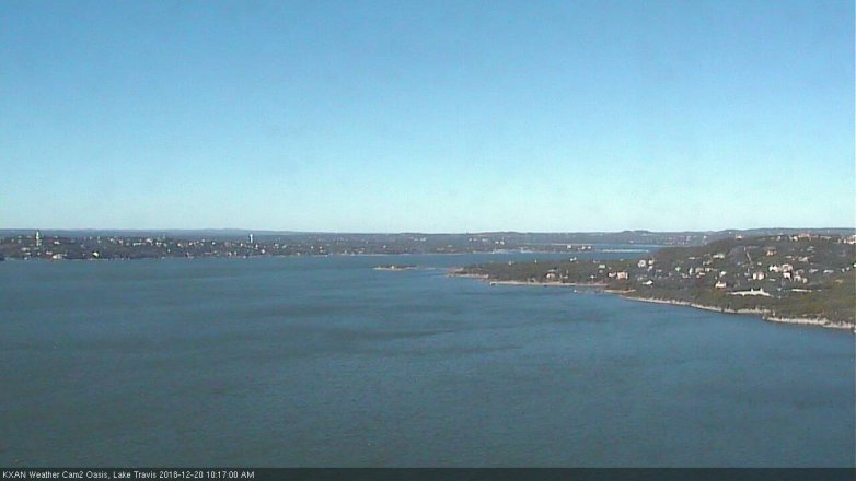 Lake Travis webcam, December 20, 2018 9:20 AM CT