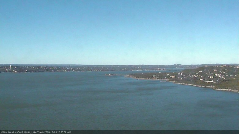 Lake Travis webcam, December 20, 2018 9:35 AM CT