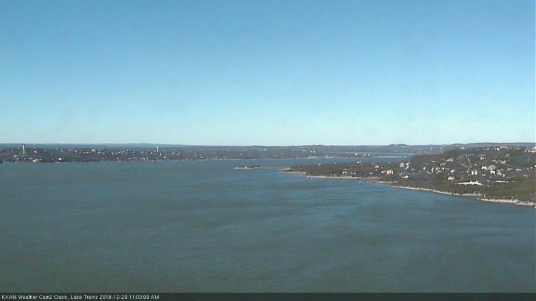 Lake Travis webcam, December 20, 2018 10:05 AM CT