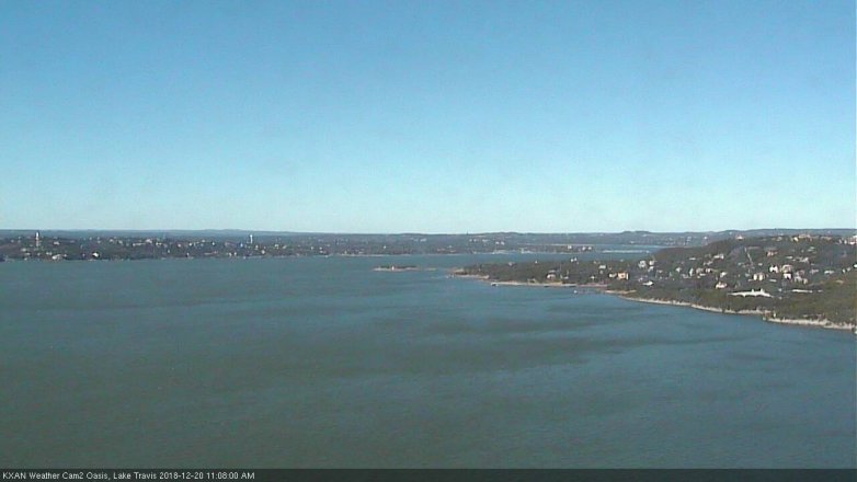 Lake Travis webcam, December 20, 2018 10:10 AM CT