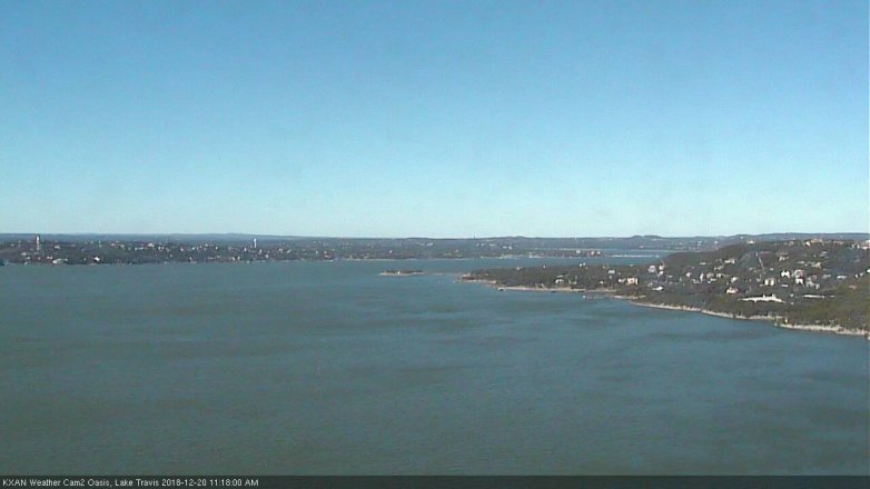 Lake Travis webcam, December 20, 2018 10:20 AM CT