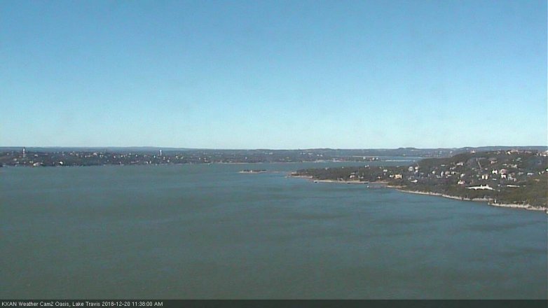 Lake Travis webcam, December 20, 2018 10:40 AM CT