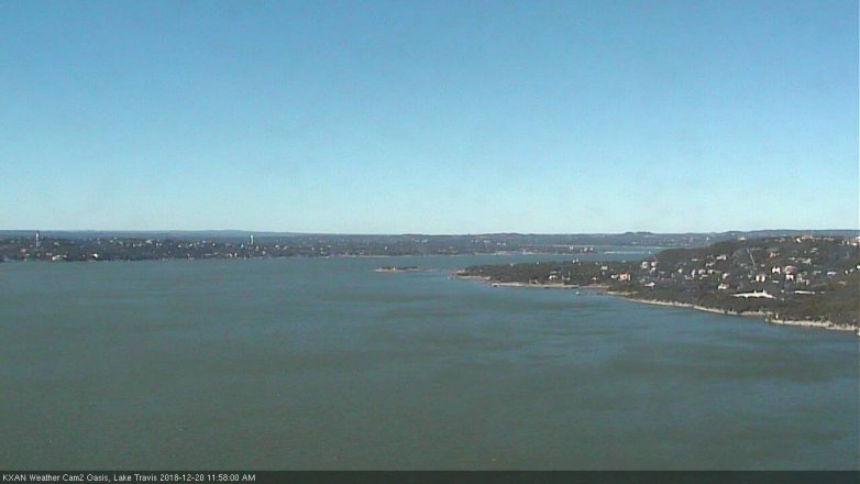 Lake Travis webcam, December 20, 2018 11:00 AM CT