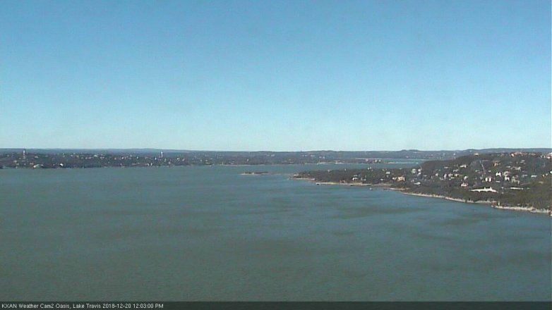 Lake Travis webcam, December 20, 2018 11:05 AM CT