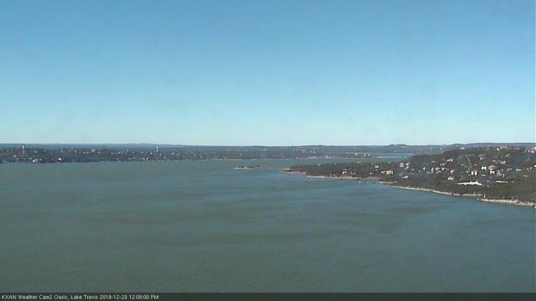 Lake Travis webcam, December 20, 2018 11:10 AM CT