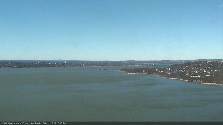 Lake Travis webcam, December 20, 2018 11:15 AM CT