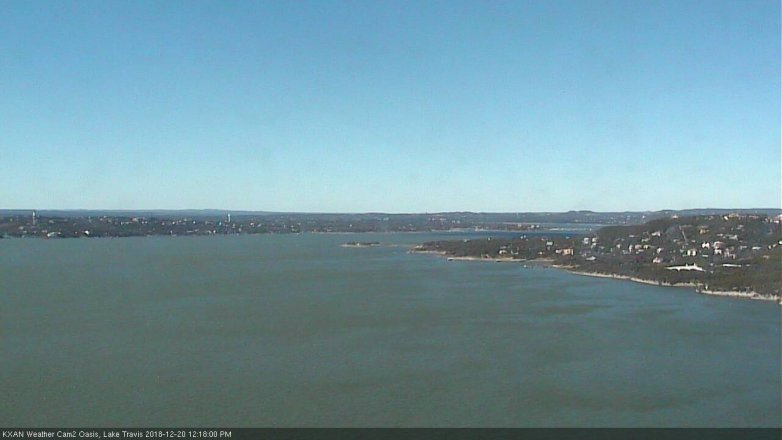 Lake Travis webcam, December 20, 2018 11:20 AM CT