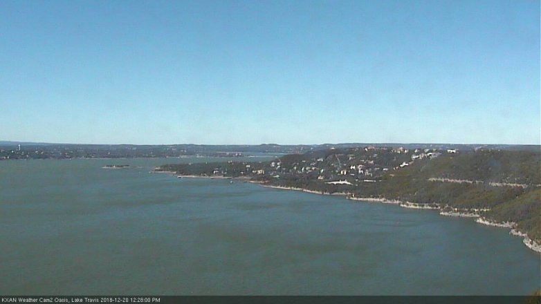 Lake Travis webcam, December 20, 2018 11:30 AM CT