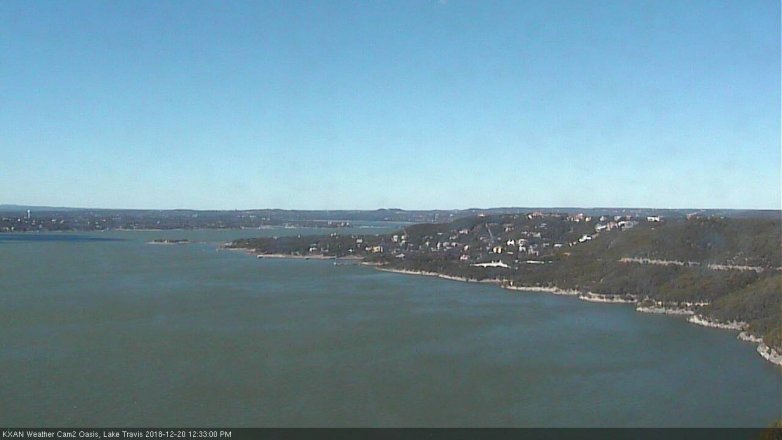 Lake Travis webcam, December 20, 2018 11:35 AM CT