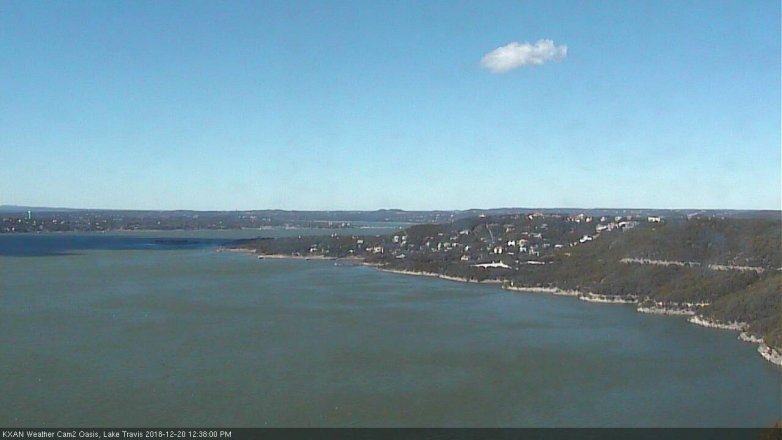 Lake Travis webcam, December 20, 2018 11:40 AM CT