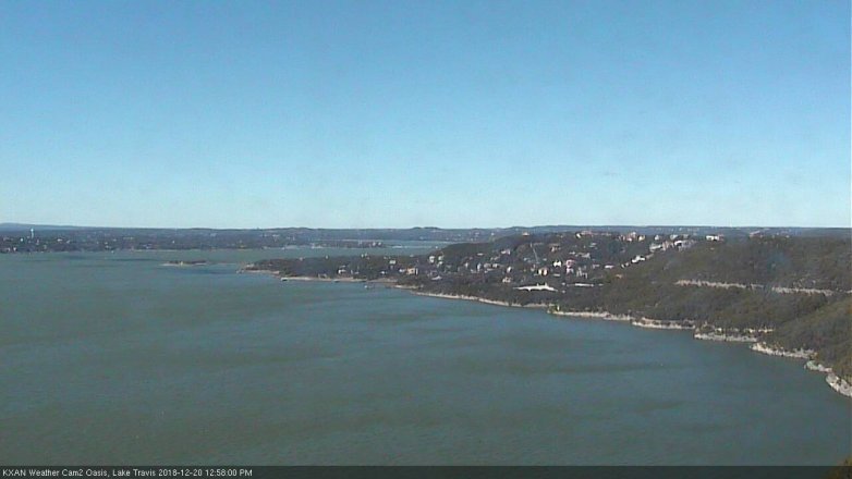 Lake Travis webcam, December 20, 2018 12:00 PM CT
