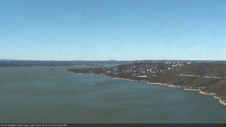 Lake Travis webcam, December 20, 2018 12:05 PM CT