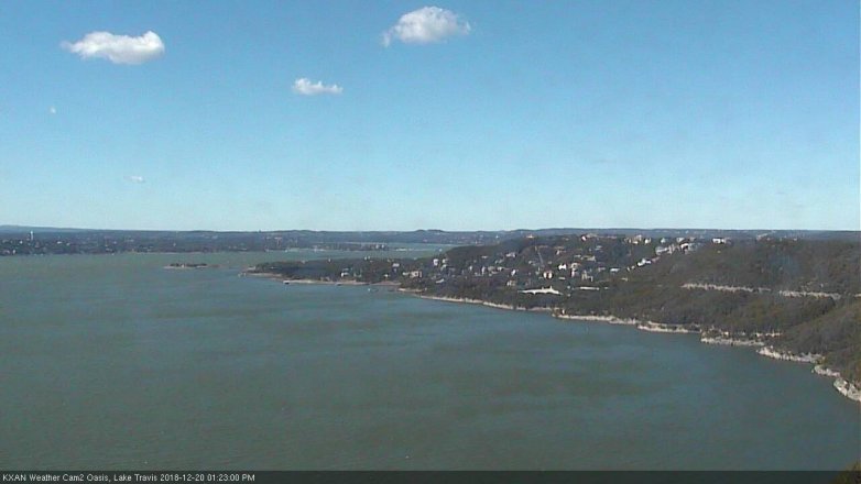 Lake Travis webcam, December 20, 2018 12:25 PM CT