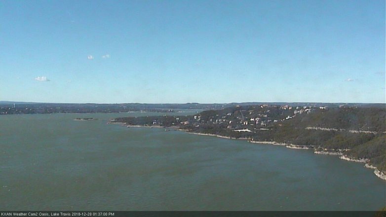 Lake Travis webcam, December 20, 2018 12:40 PM CT