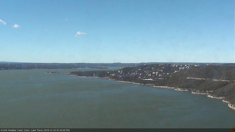 Lake Travis webcam, December 20, 2018 12:45 PM CT