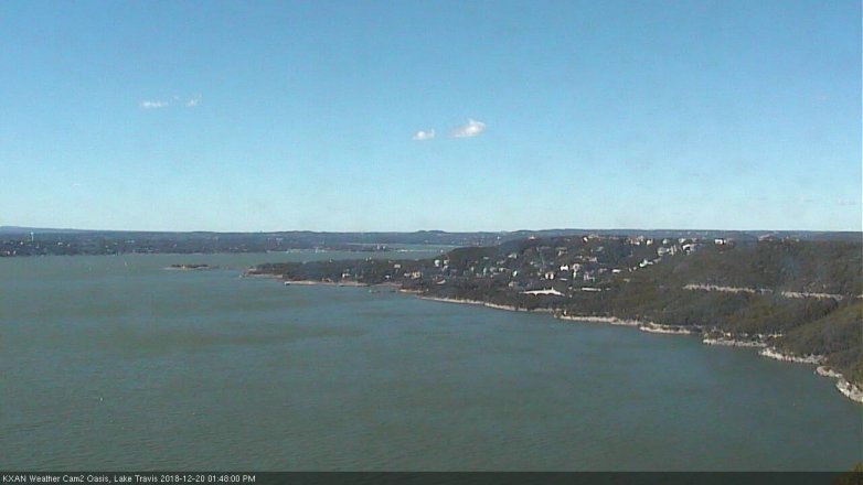 Lake Travis webcam, December 20, 2018 12:50 PM CT