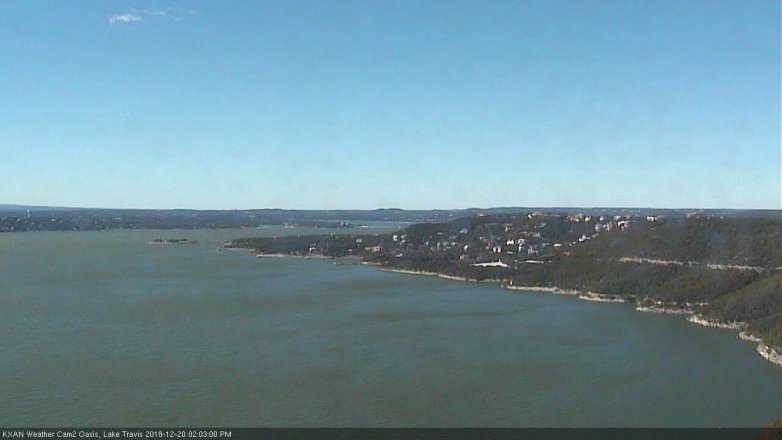 Lake Travis webcam, December 20, 2018 1:05 PM CT