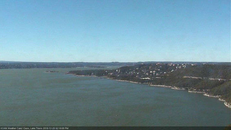 Lake Travis webcam, December 20, 2018 1:20 PM CT