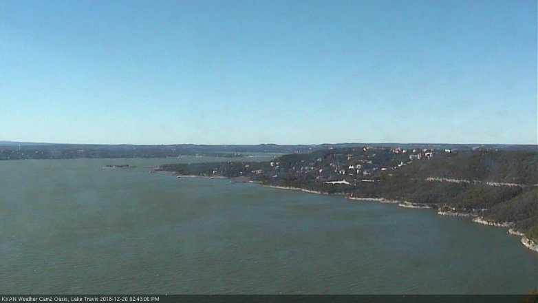 Lake Travis webcam, December 20, 2018 1:45 PM CT