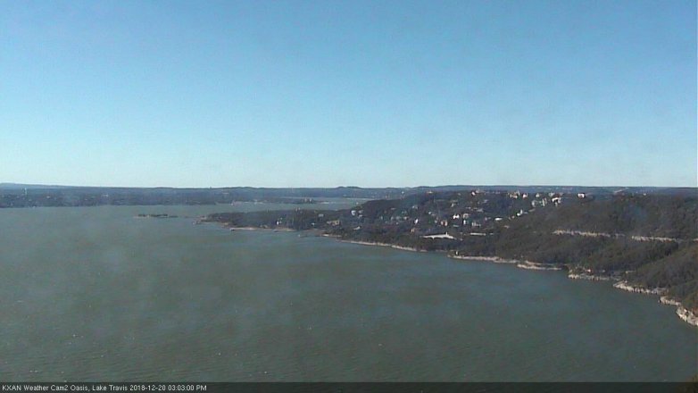 Lake Travis webcam, December 20, 2018 2:05 PM CT