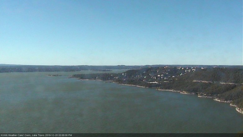 Lake Travis webcam, December 20, 2018 2:10 PM CT