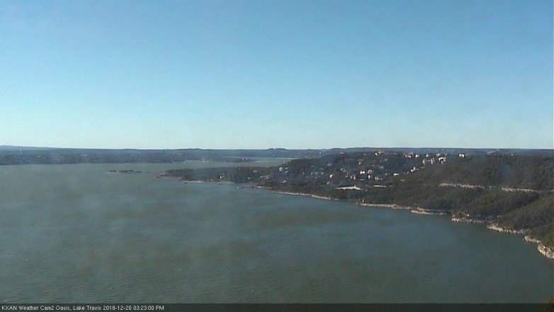 Lake Travis webcam, December 20, 2018 2:25 PM CT