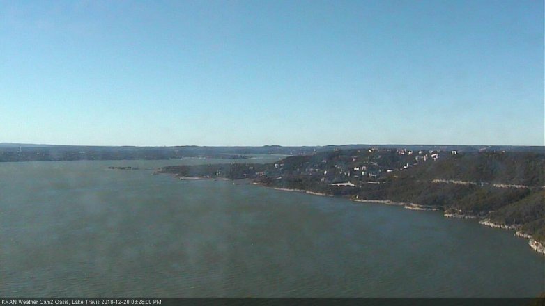 Lake Travis webcam, December 20, 2018 2:30 PM CT