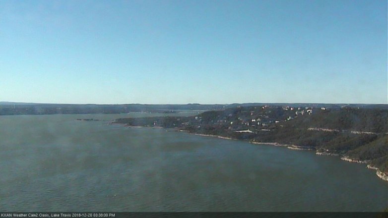 Lake Travis webcam, December 20, 2018 2:40 PM CT