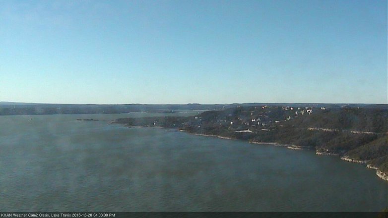 Lake Travis webcam, December 20, 2018 3:05 PM CT