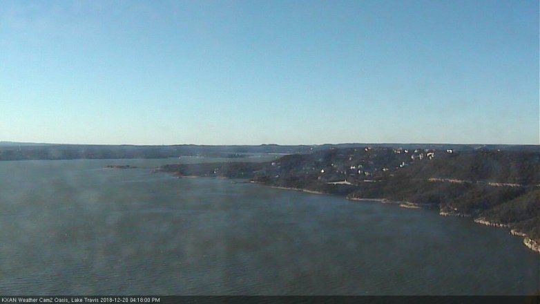 Lake Travis webcam, December 20, 2018 3:20 PM CT