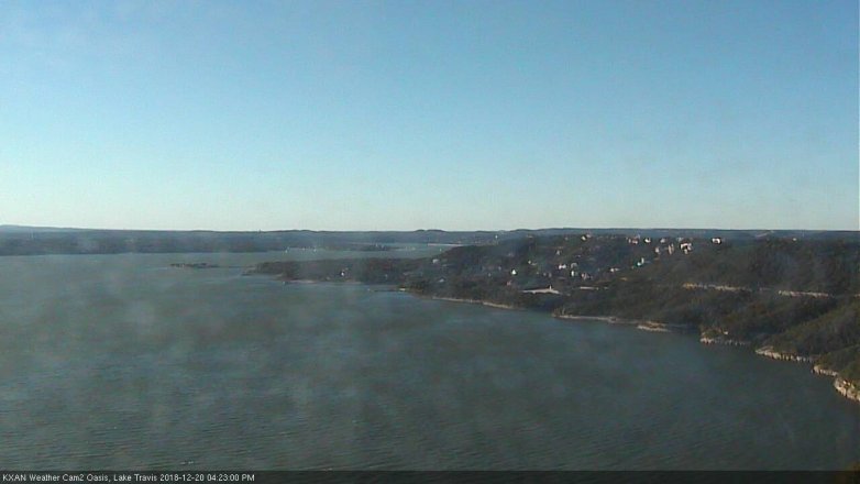 Lake Travis webcam, December 20, 2018 3:25 PM CT