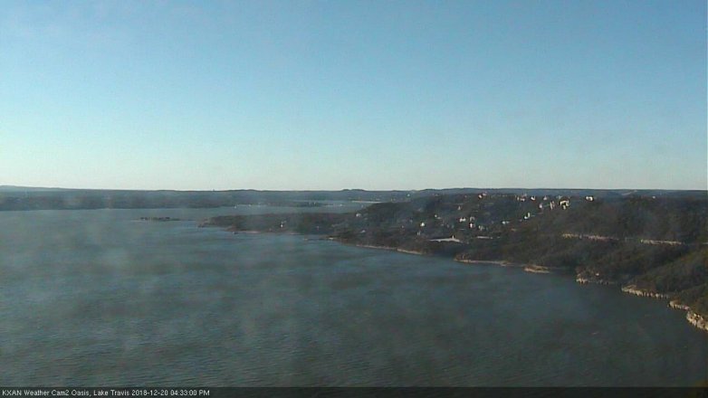 Lake Travis webcam, December 20, 2018 3:35 PM CT