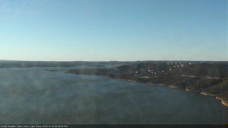 Lake Travis webcam, December 20, 2018 3:40 PM CT