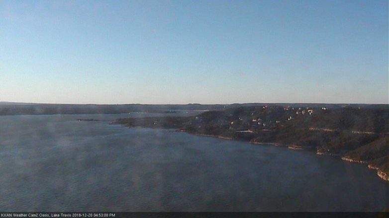 Lake Travis webcam, December 20, 2018 3:55 PM CT