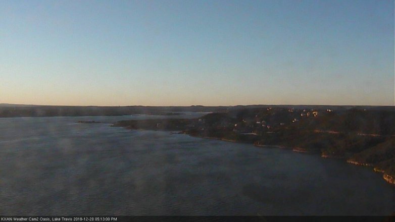 Lake Travis webcam, December 20, 2018 4:15 PM CT