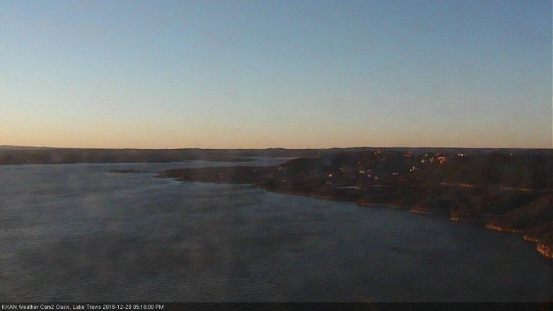 Lake Travis webcam, December 20, 2018 4:20 PM CT
