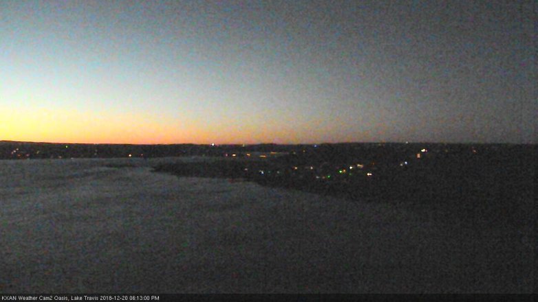 Lake Travis webcam, December 20, 2018 5:15 PM CT