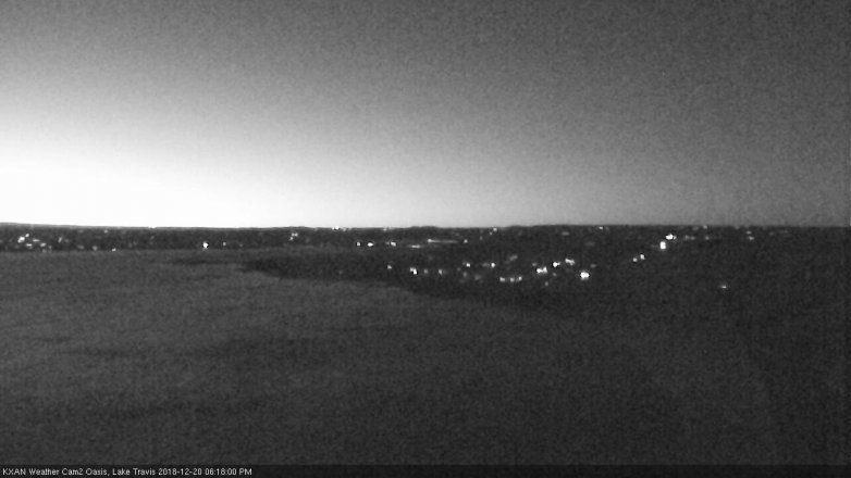 Lake Travis webcam, December 20, 2018 5:20 PM CT