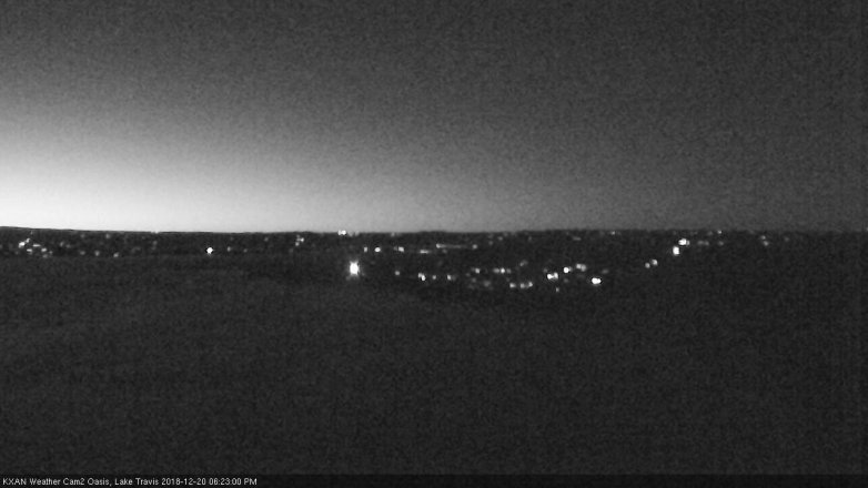 Lake Travis webcam, December 20, 2018 5:25 PM CT
