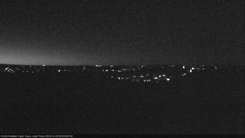 Lake Travis webcam, December 20, 2018 5:35 PM CT