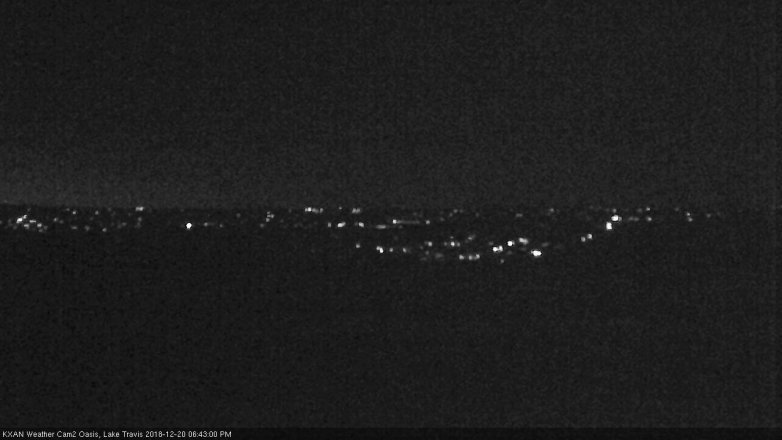 Lake Travis webcam, December 20, 2018 5:45 PM CT