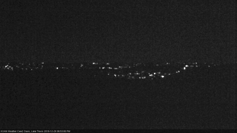 Lake Travis webcam, December 20, 2018 5:55 PM CT