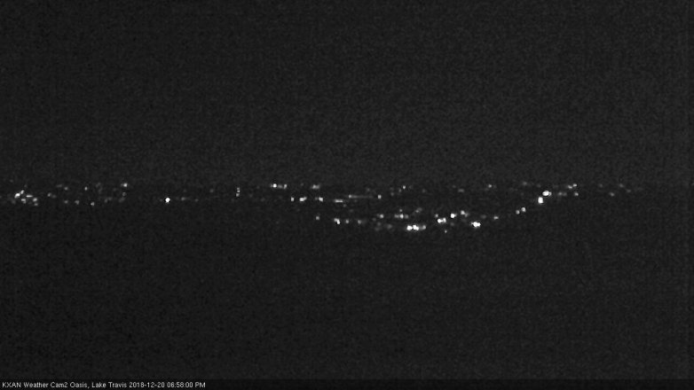 Lake Travis webcam, December 20, 2018 6:00 PM CT
