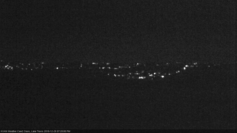 Lake Travis webcam, December 20, 2018 6:30 PM CT