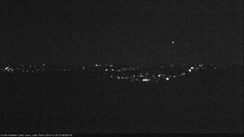 Lake Travis webcam, December 20, 2018 6:50 PM CT