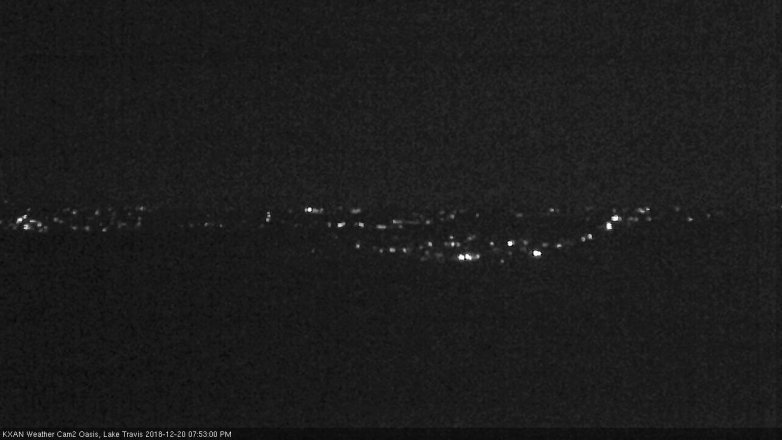 Lake Travis webcam, December 20, 2018 6:55 PM CT