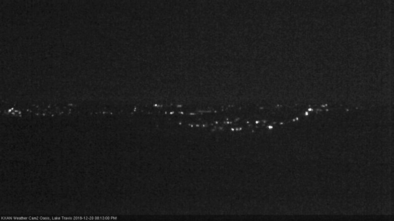 Lake Travis webcam, December 20, 2018 7:15 PM CT