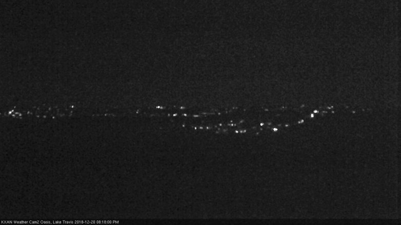 Lake Travis webcam, December 20, 2018 7:20 PM CT
