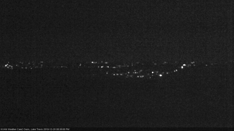 Lake Travis webcam, December 20, 2018 7:40 PM CT