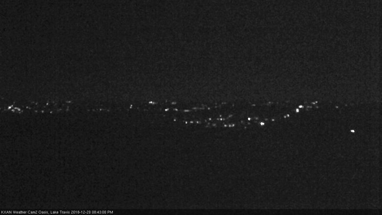 Lake Travis webcam, December 20, 2018 7:45 PM CT